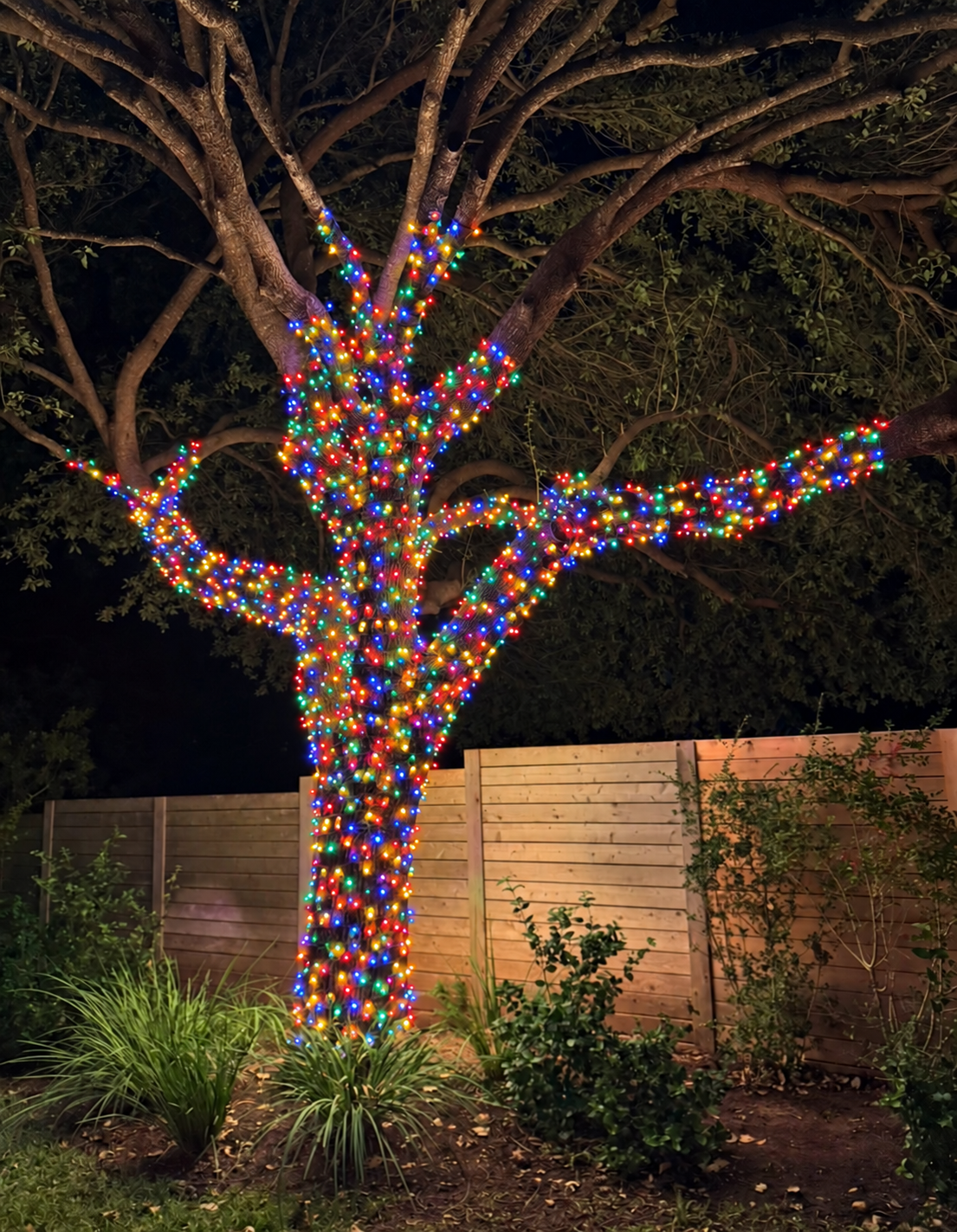 (24 pack) Multi Color LED Mini Christmas Lights – 70 Count, 4" Spacing, Commercial Grade