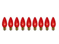 Led C9 Red bulb (25 count) 2026 New bulb