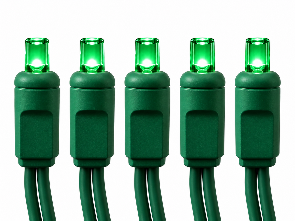 LED Green mini lights