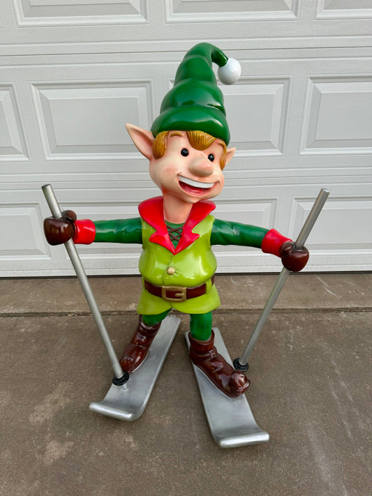 Fiberglass Elf on Skis